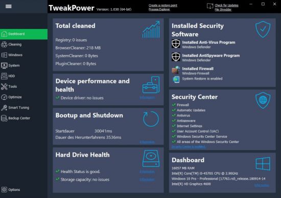 TweakPower 2.041 Multilingual