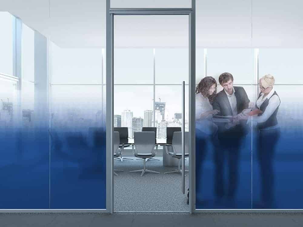 SXJ-0553 Sapphire point gradient – Gradient Window Film. SXJ-0553 Sapphire Dot Gradient. A modern sapphire dot pattern. Gradually increasing in coverage…