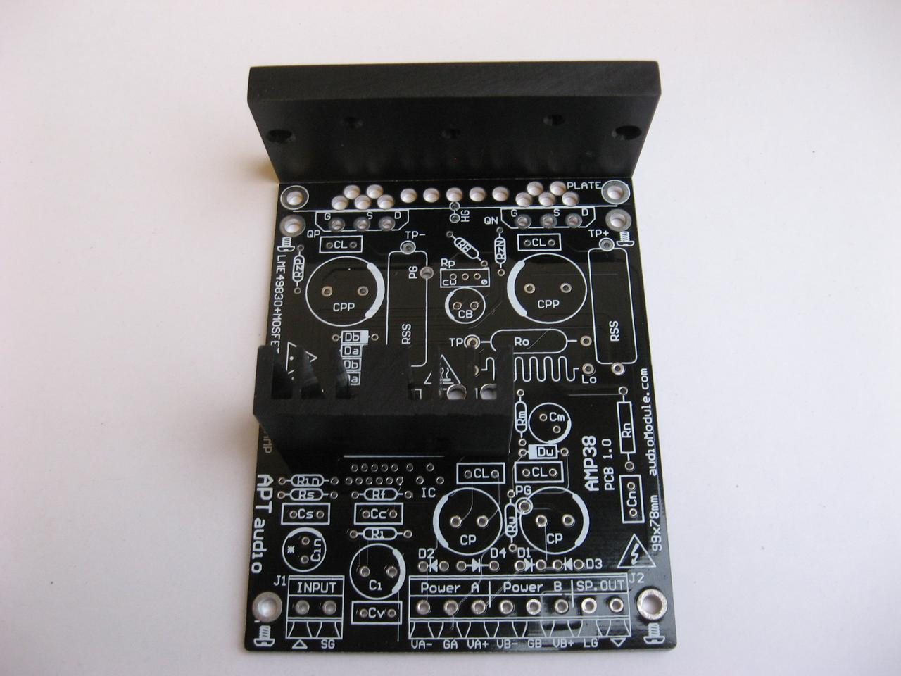 Amp38 platine mit Montageblock