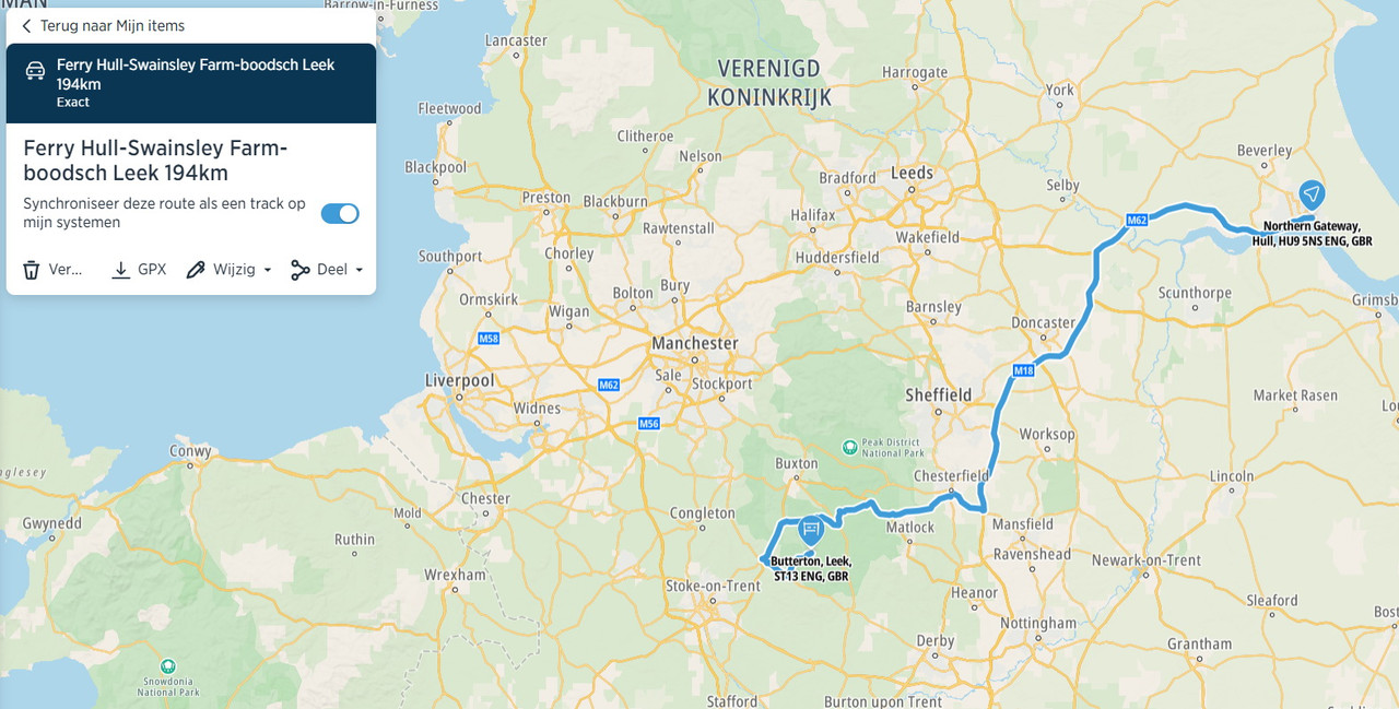 Omweg om boodschappen te doen