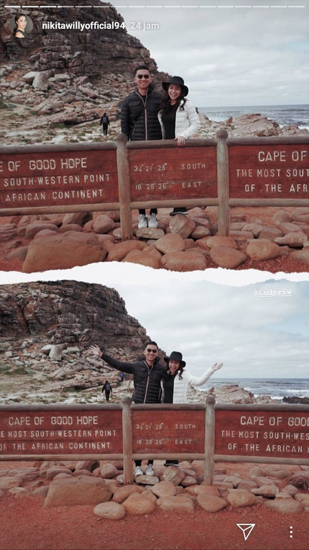 Nikita Willy dan Indra Priawan liburan ke Afrika Selatan