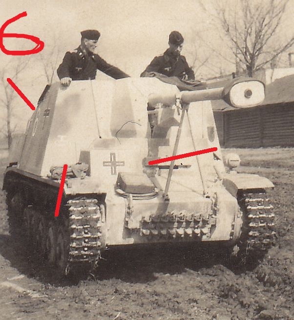 Panzerjäger Marder II Sd.Kfz.131 mit Nummer 6 we