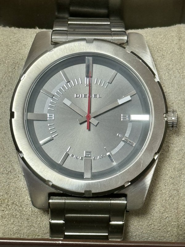 Diesel Good Company Gunmetal Dial Stainless Steel Men's Watch