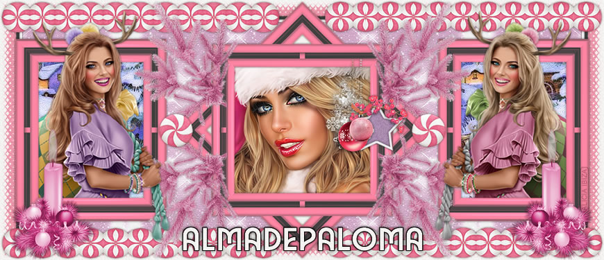 Pink Christmas almadepaloma