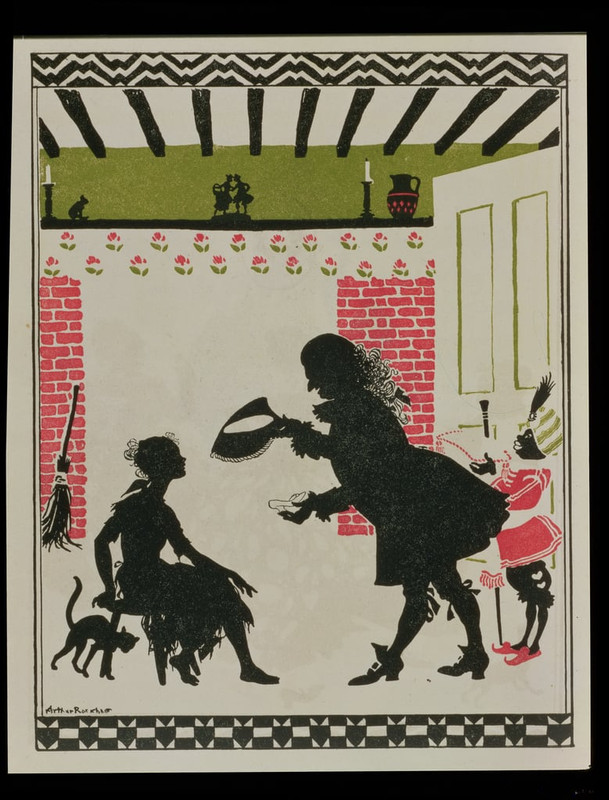 Arthur-Rackham-Cinderella-and-the-Glass-Slipper-1919-Meister-Drucke-38305