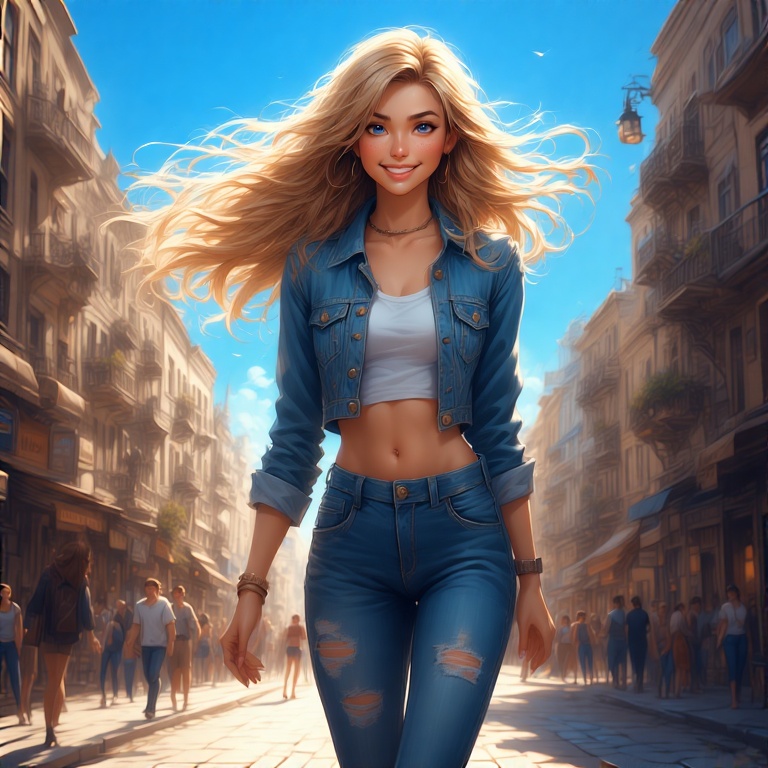 An-young-woman-walking-on-a-st