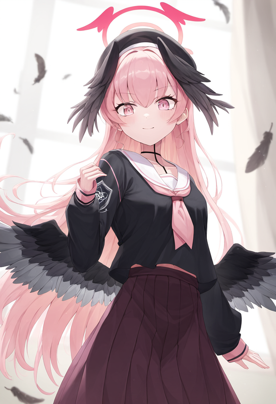 depth of field, 1girl, [[[[koharu (blue archive)]]]], {{{{aged up}}}}, {{long ha s-3096492276