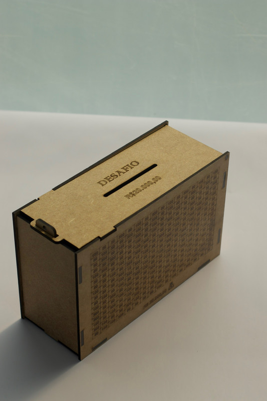 Caixa MDF Desafio das Economias