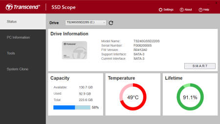 Transcend SSD Scope v4.5