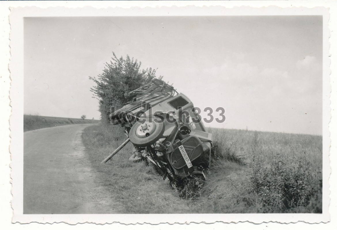 Foto französischer Citroen LKW mit Wehrmacht Beu