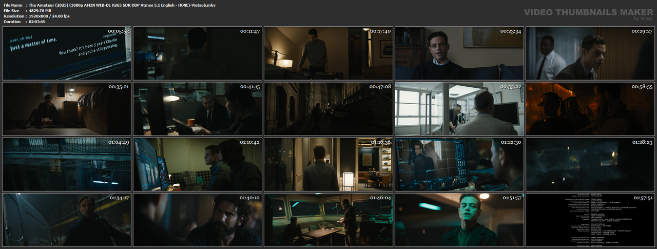 The Amateur (2025) (1080p AMZN WEB-DL H265 SDR DDP Atmos 5.1 English - HONE)-Vietsub.mkv