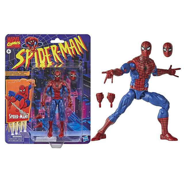MARVEL LEGENDS Figurine Spider-Man Taille 16 cm Vintage Spiderman Action  figure