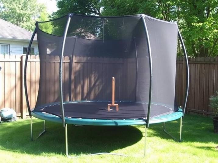 DIY Large Outdoor Cage From Trampoline Net