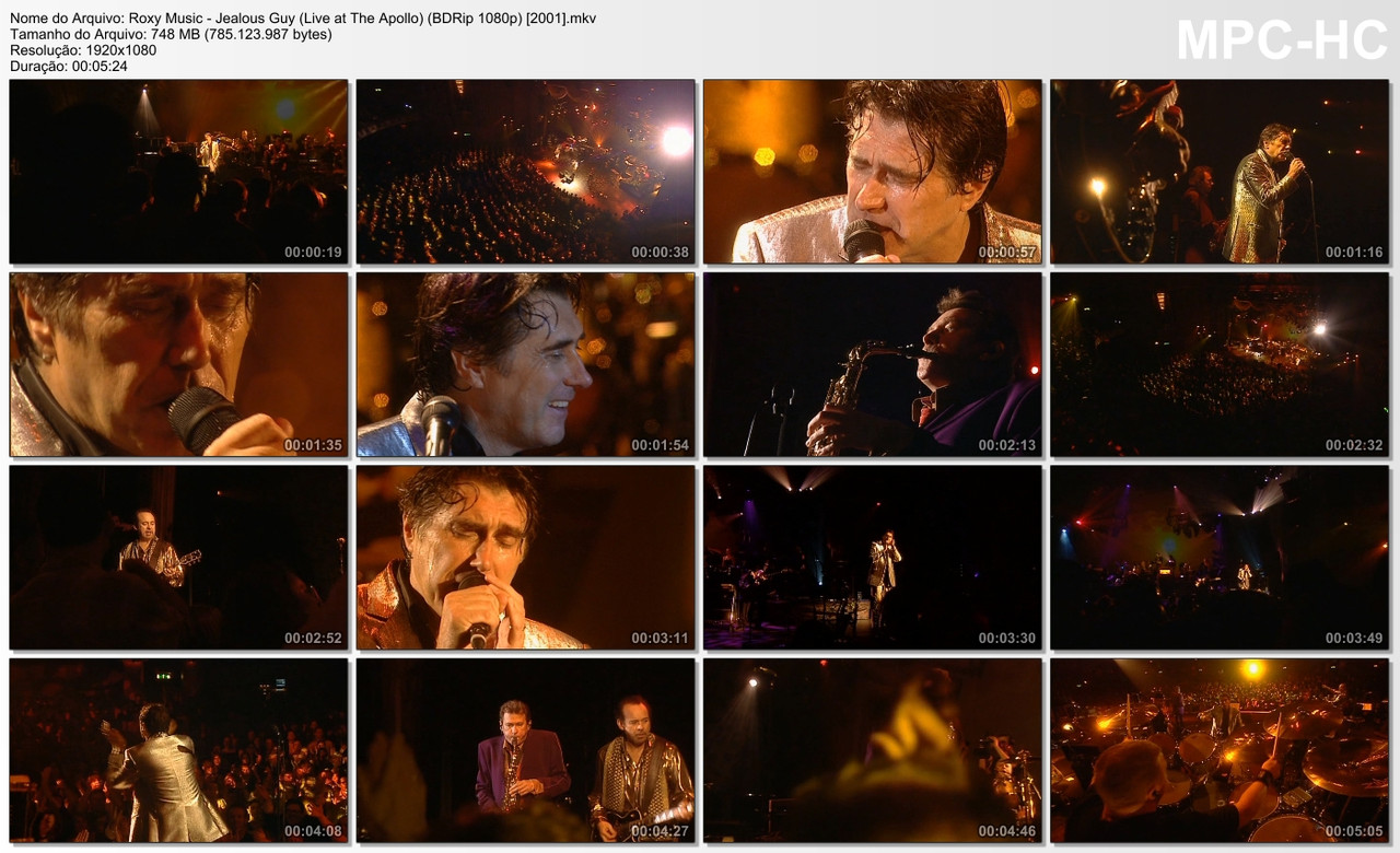 Roxy Music - Jealous Guy (Live at The Apollo) (BDRip 1080p) [2001]