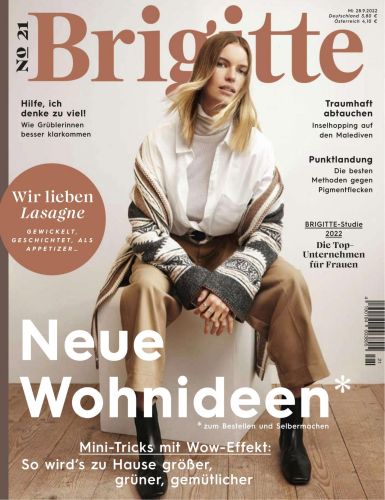 Cover: Brigitte Frauenmagazin No 21 vom 28  September 2022