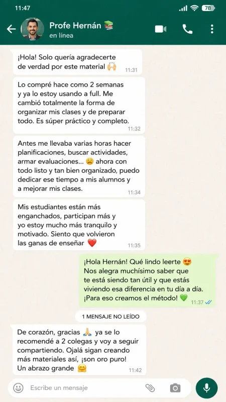 Reseña WhatsApp docente 3