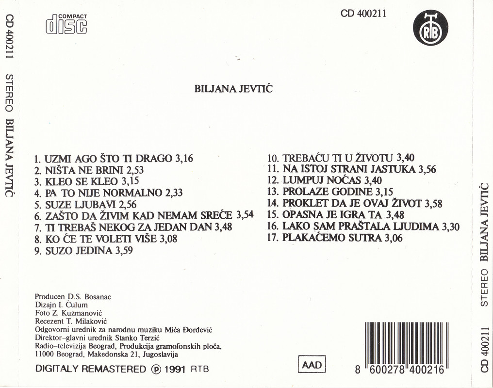 Biljana_Jevtic_-_1991_-_CD_-_Zadnja