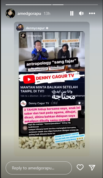 Unggahan manajer dari Fajar.