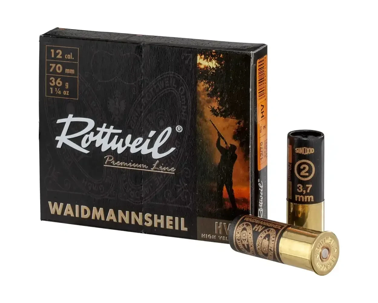 Rottweil Waidmannsheil 12/70 35 mm 36 g 10 Stück