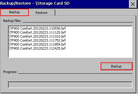how to download HMI How do you backup/restore with a Comfort Panel?