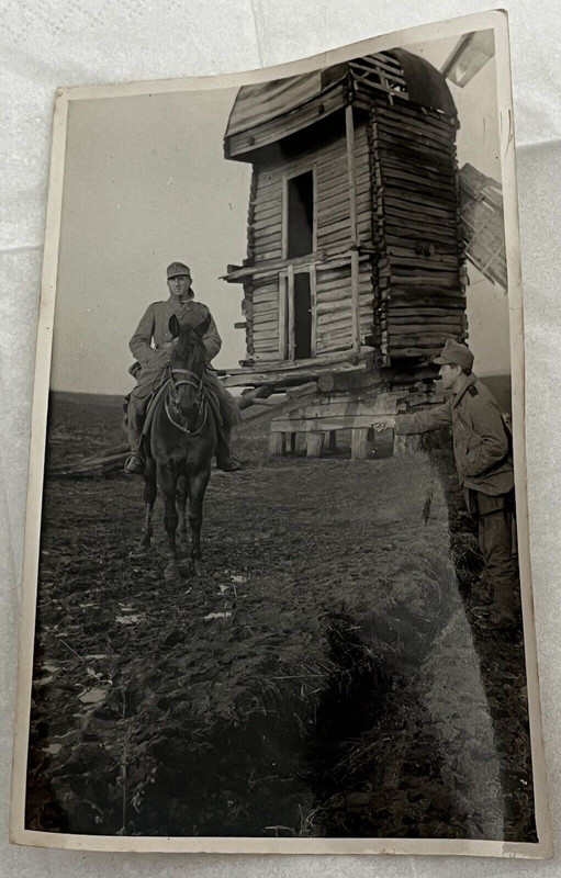 Foto Windmühle,windmill, Russland,Balkan Pferd ,Wehrmacht,wk2