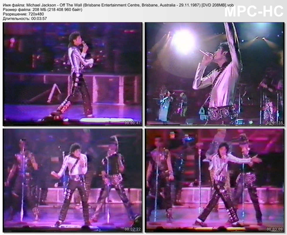 Michael Jackson - Off The Wall (Brisbane Entertainment Centre, B