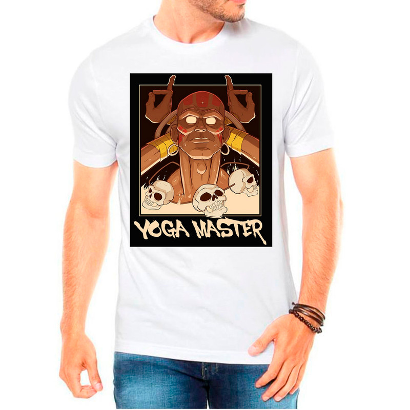 Camiseta Strite Figther masculina branca