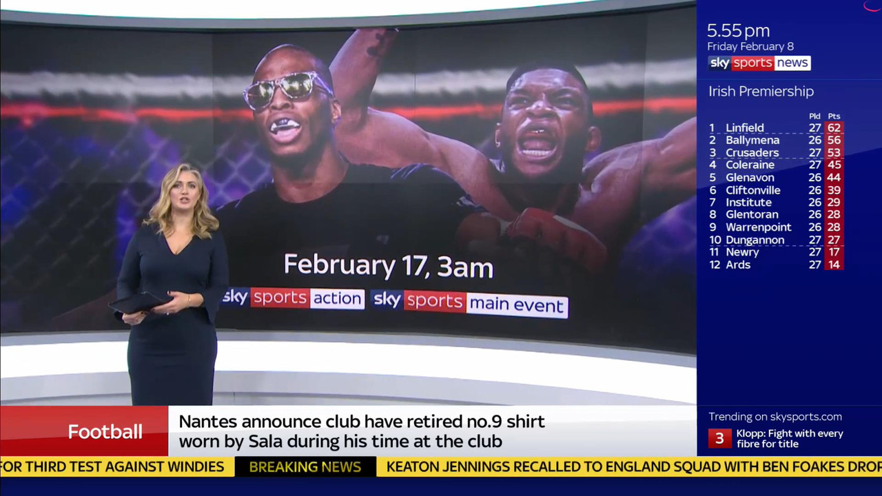 08 February - 17.00.00 - Sky Sports News At 5. A comprehensive r
