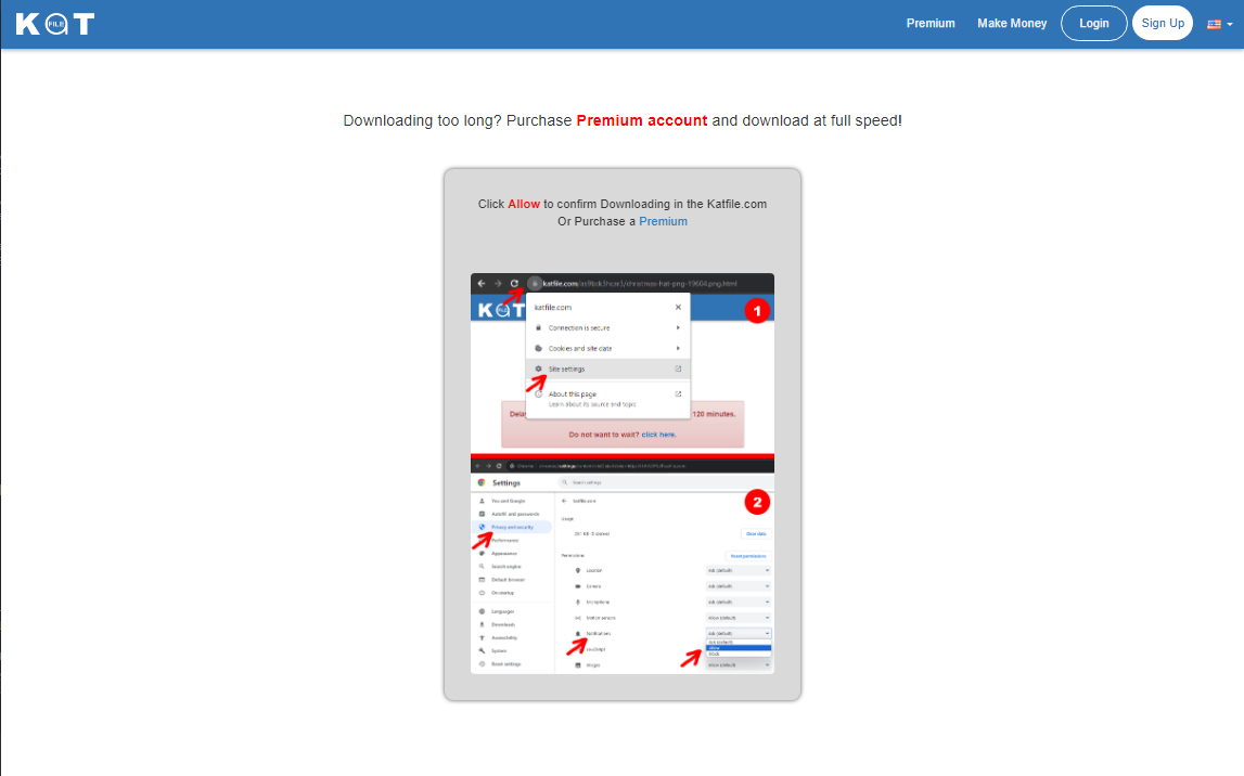 KatFile нельзя скачать