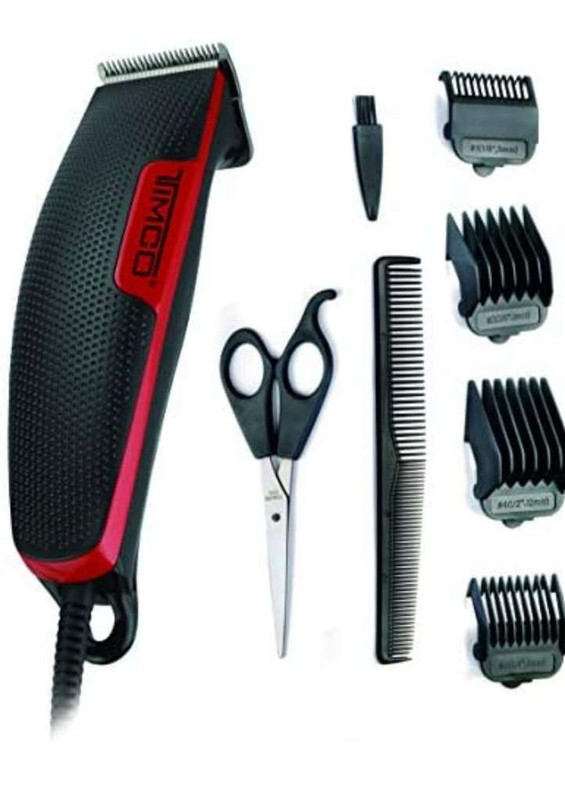 Amazon: Timco Kit de peluqueria, negro y rojo 