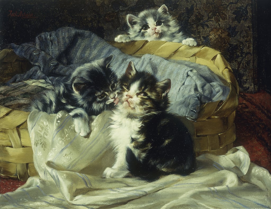 3-Julius-Adam-Playful-Kittens-Meister-Drucke-826126