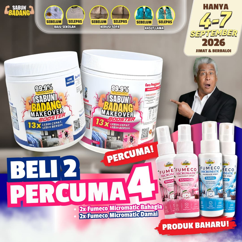 Beli 2 Percuma 5 - Sabun Badang Makeover