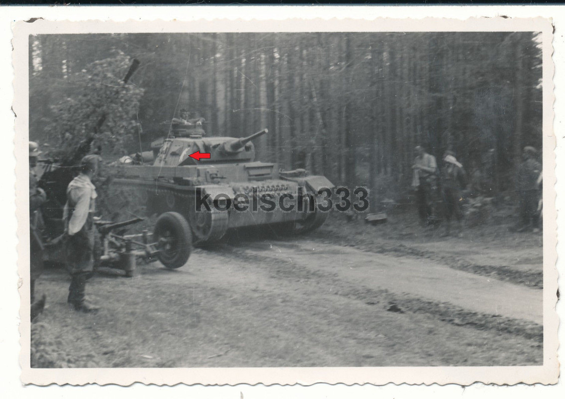 Foto Panzer III BÄR Kennung Pz. Reg. 35 ! 4. Pz. Div. Belgien - 