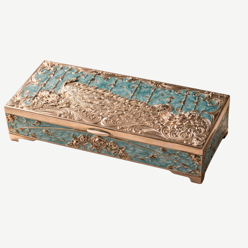 2 Compartment Dry Fruit Box Blue