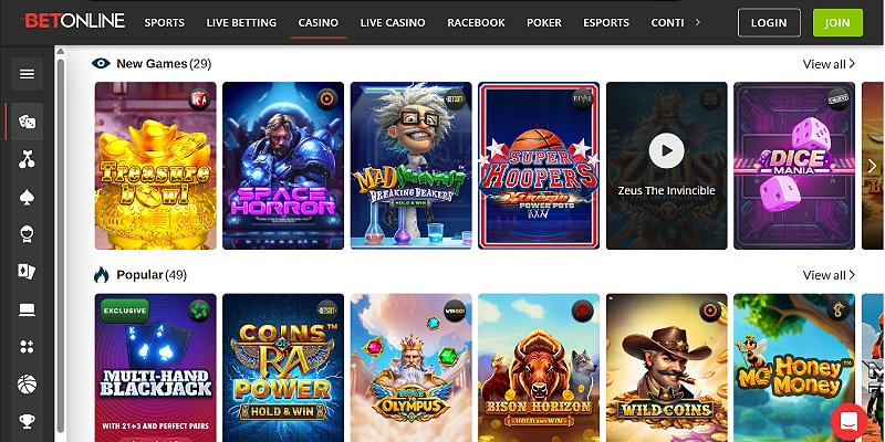 Bet Online Casino US