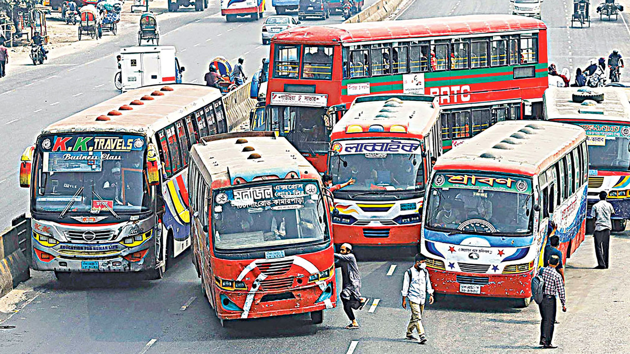 এক রুট, এক কোম্পানি: ৬ রুটে পরীক্ষামূলক বাস চলাচল শুরু ১ নভেম্বর