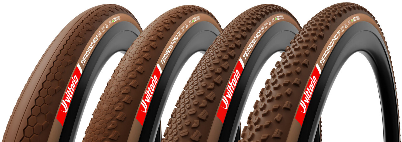 vittoria terreno pro gravel tire lineup comparison 2048x725