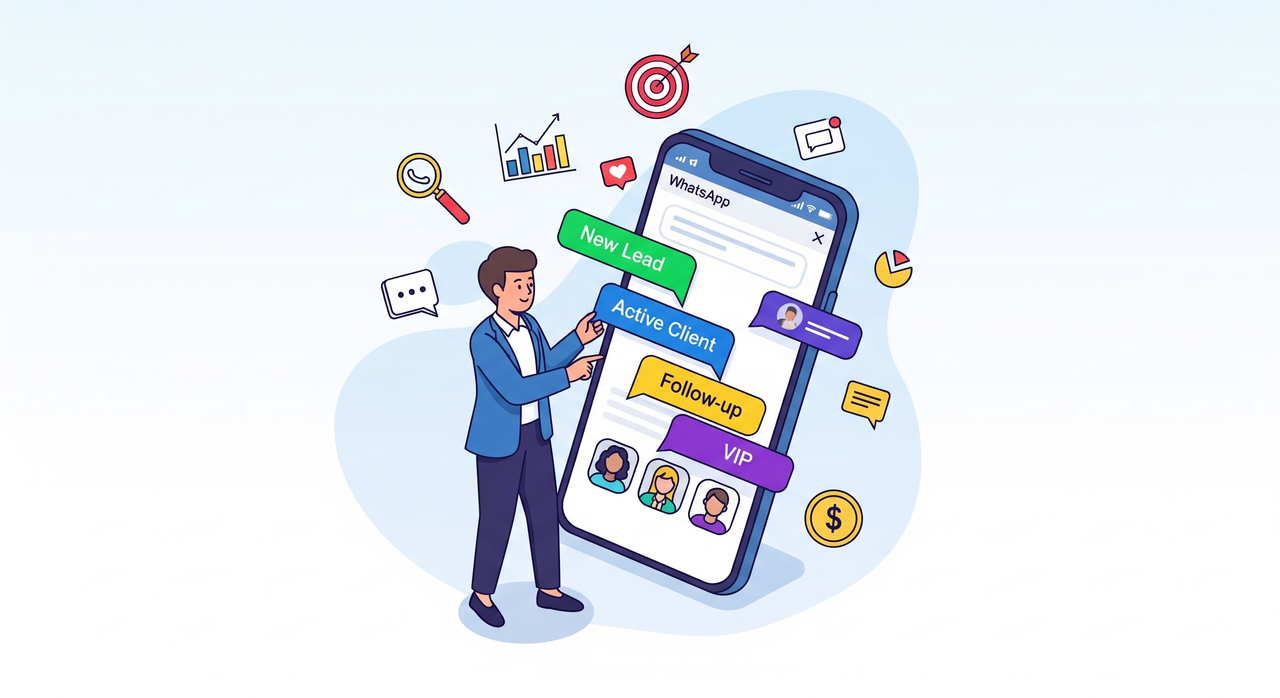 Mensajes en whatsapp business Emprendedor enviando mensajes vía whatsapp business