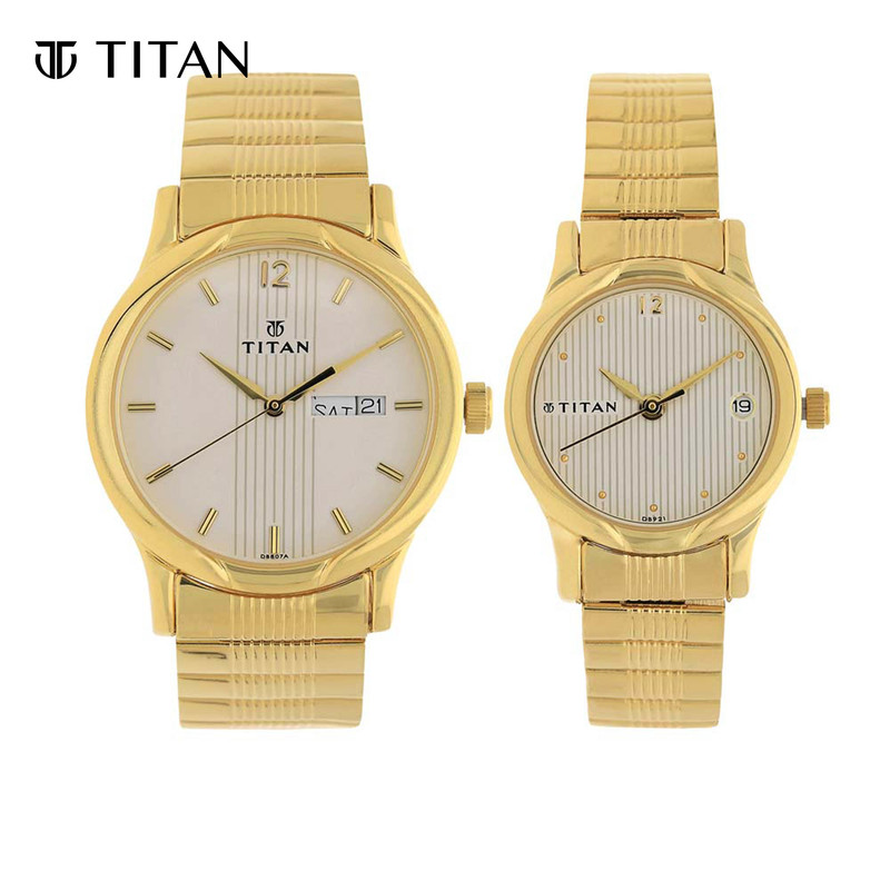 Titan watches sale couple price