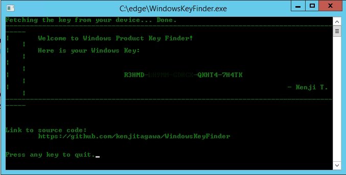 Windows Key Finder 1.0.0