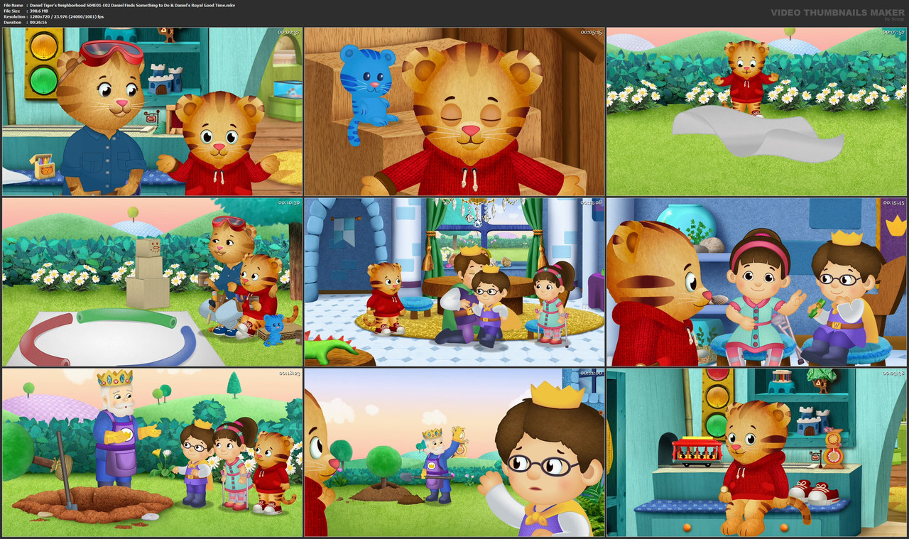 Daniel Tiger's Neighborhood S04E01-E02 Daniel Finds Something to Do & Daniel's Royal Good Time.mkv