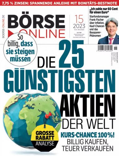 Cover: Börse Online Magazin No 15 vom 13  April 2023
