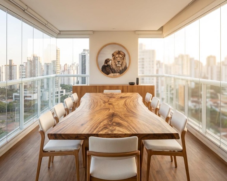 Envidraçamento de sacada moderno