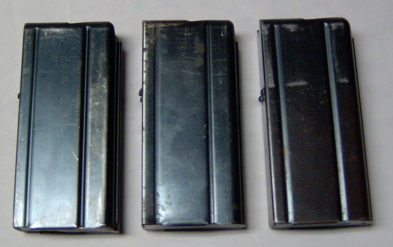Three M1 carbine magazines