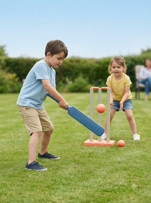 Children playing cricket outdoors 202608250744