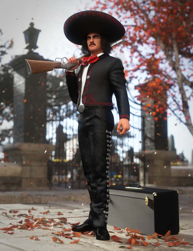 Mariachi Outfit for Genesis 8 and 8.1 Males Mariachi Outfit for Genesis 8 and 8.1 Males