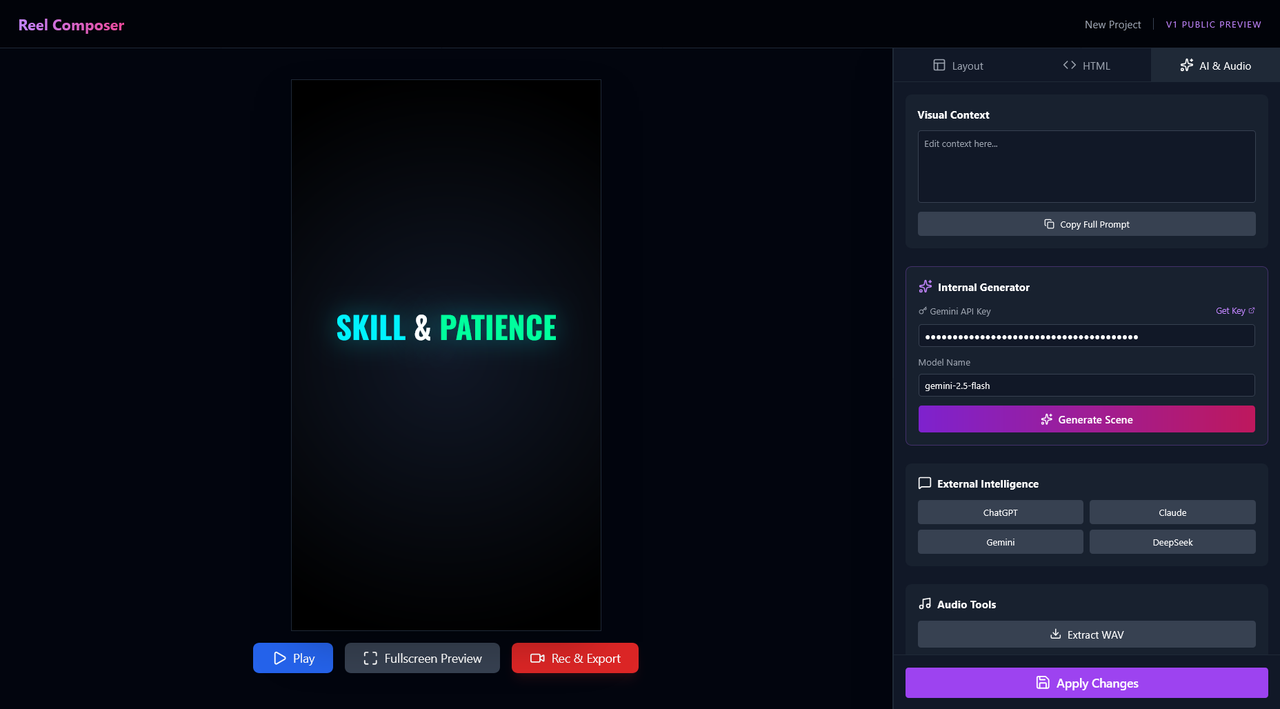 reel composer banner