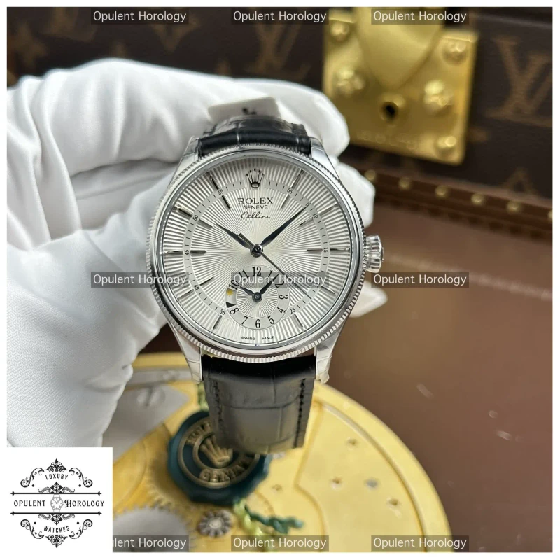 Rolex Cellini Dual Time 50529 Replica - Swiss-Made, 39mm, White Dial
