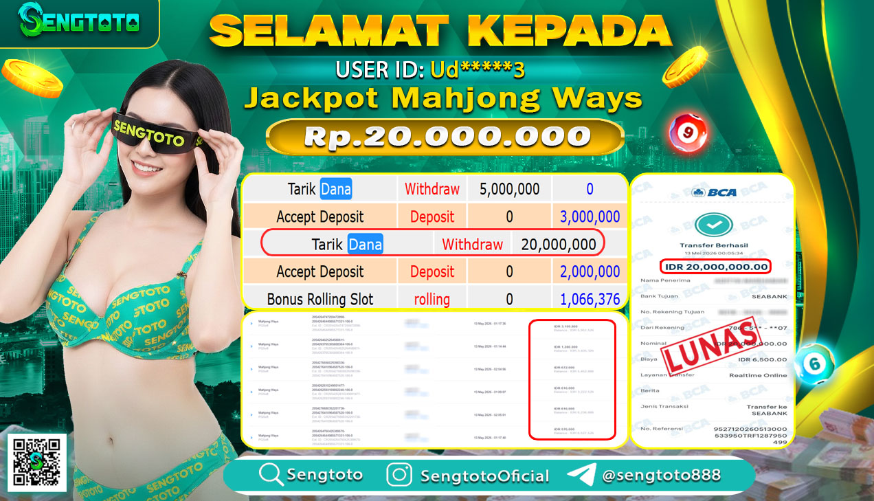 BUKTI PEMBAYARAN SLOT MAHJONG WAYS