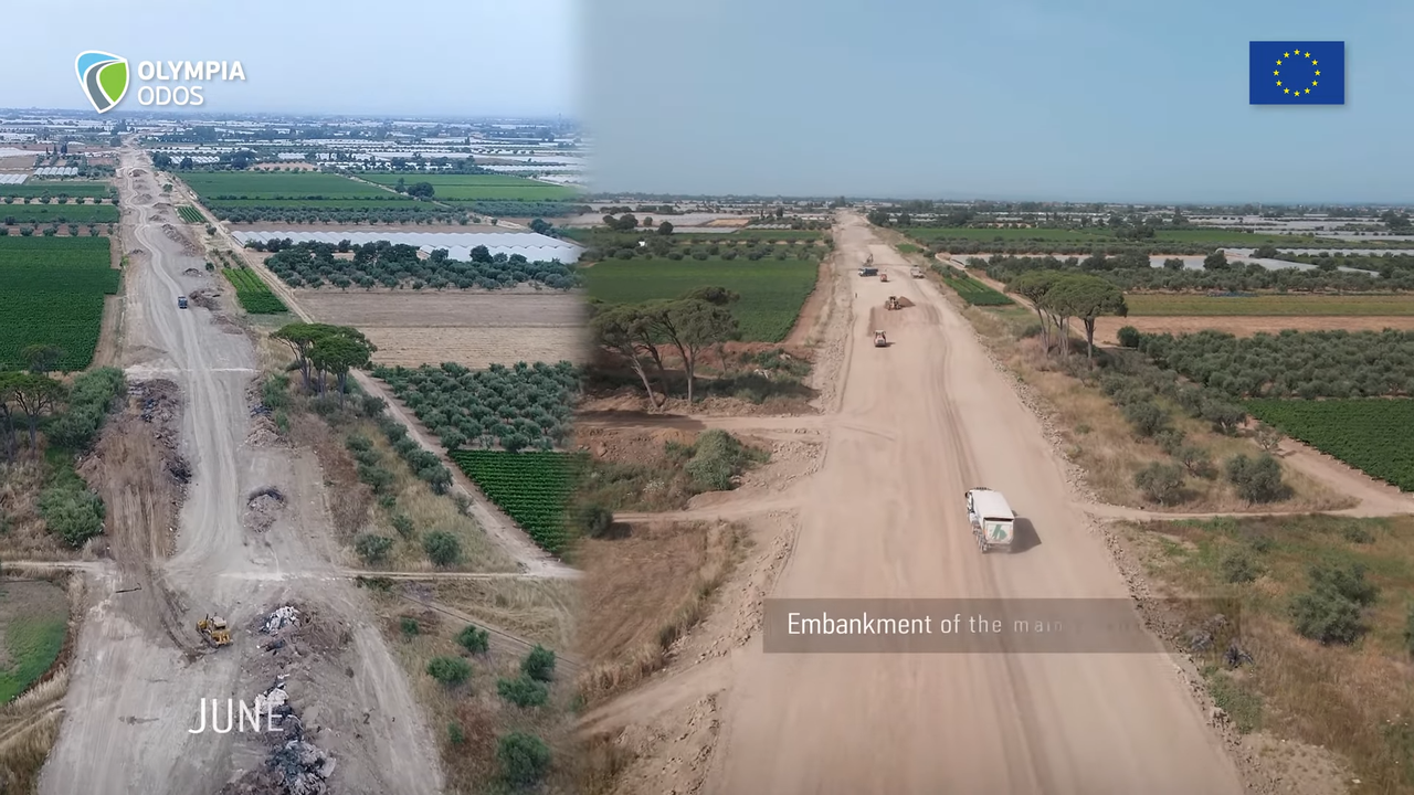 (782) Construction progress of the new Patras-Pyrgos Motorway (June 2024) 00-02-44